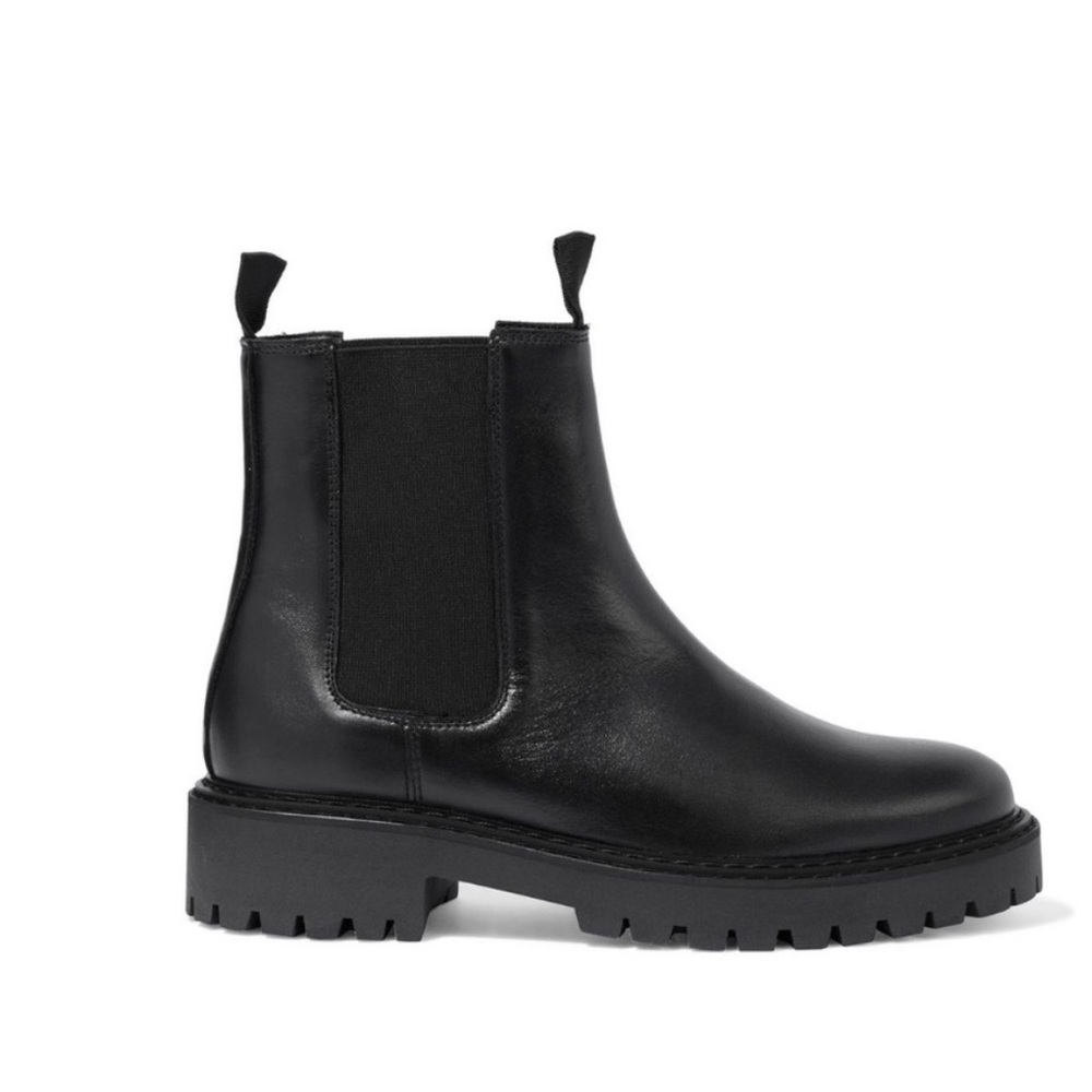 Iris and Ink black Chelsea boots.